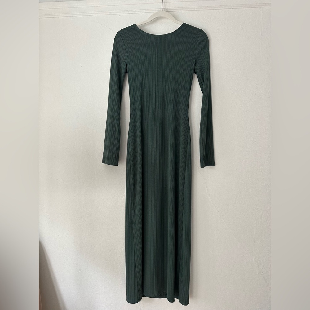 Reformation Long Sleeve Bow Dress